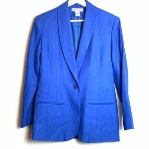 Samantha Taylor Cobalt Blue Linen Blazer